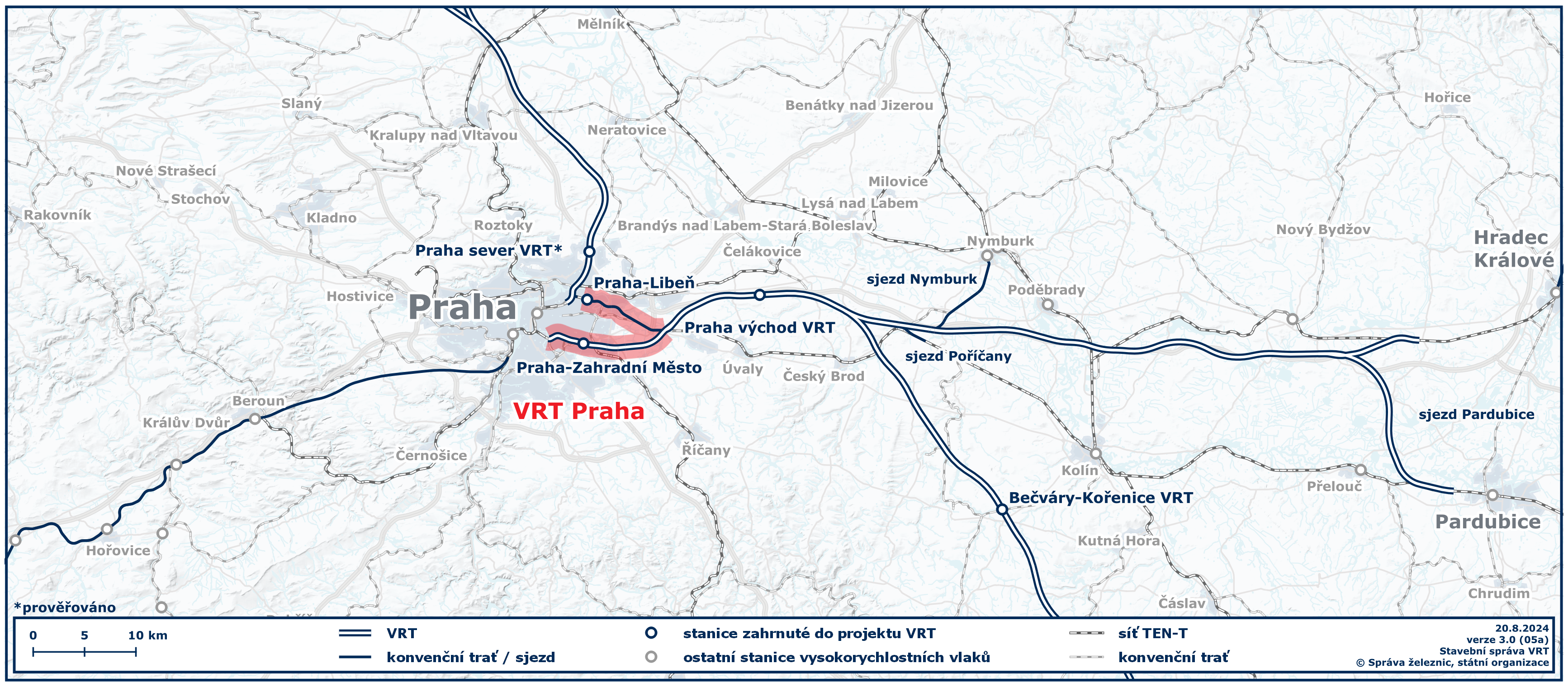 VRT Praha - schéma